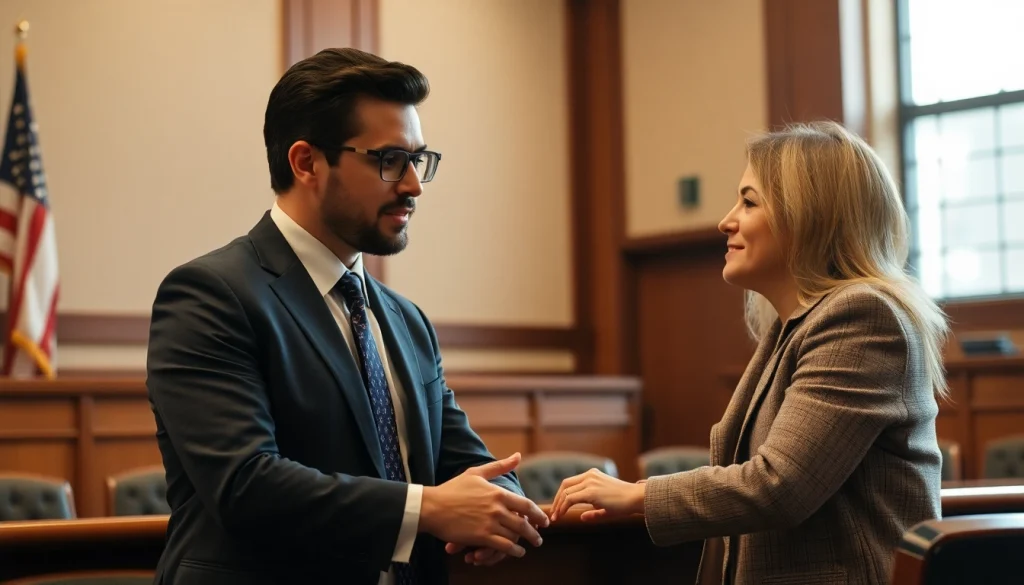 SIRVA injury attorneys discussing legal options with a client in a welcoming office setting.