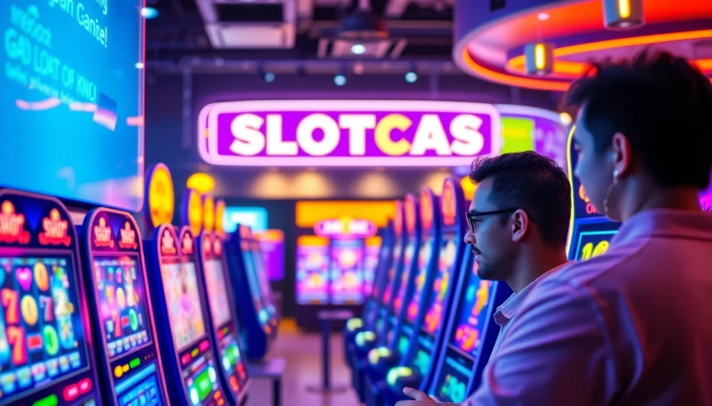 Aktif bermain qqmacan slot dengan antarmuka mesin slot yang berwarna-warni dan interaktif.
