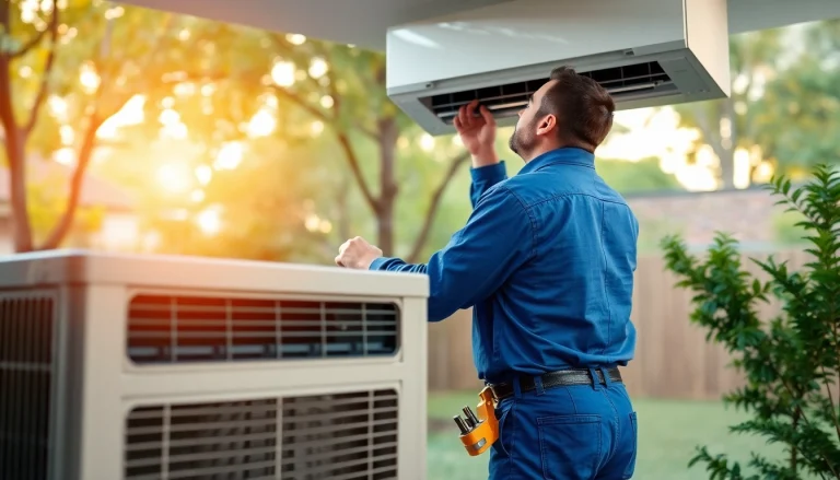 Technician providing ac repair glendale az services in a residential setting, with attention to detail and professionalism.